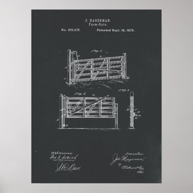 Ausstellung von Patenten für landwirtschaftliche B Poster (Vorne)