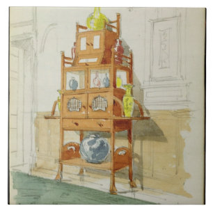 Ausstellungs-Kabinett, c.1860s-70s (w/c u. Fliese