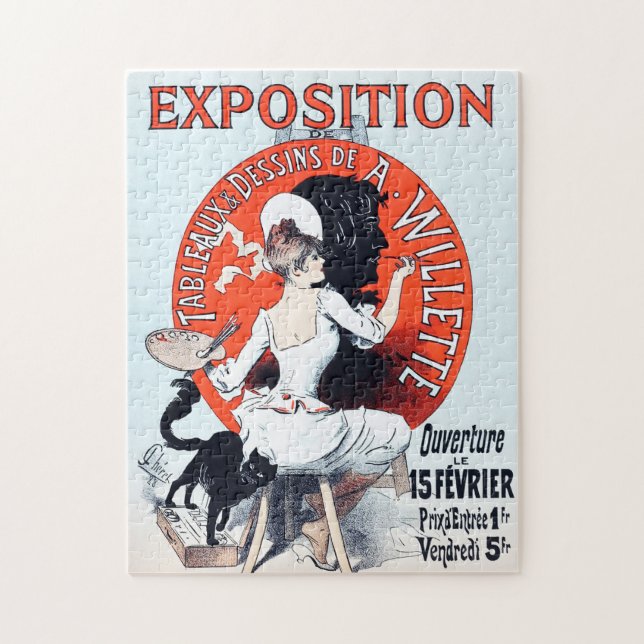 Ausstellungs-Kunst Nouveau Puzzlespiel Jules (Vertikal)