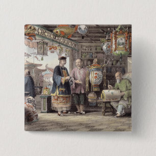 Ausstellungsraum eines Laternen-Kaufmannes in Button