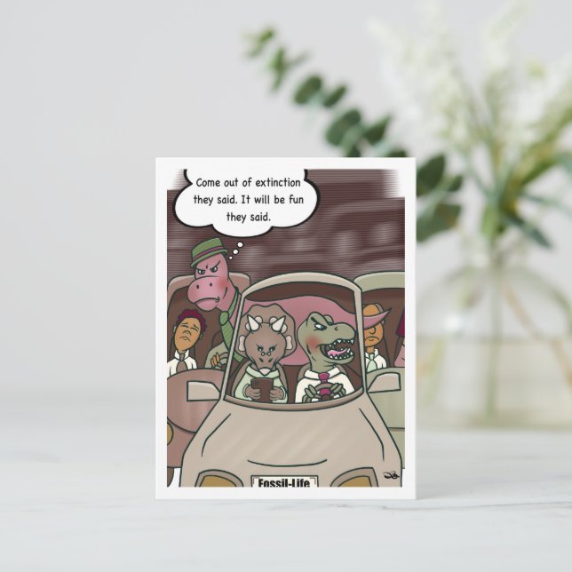 Aussterben Postkarte (Stehend Vorderseite)