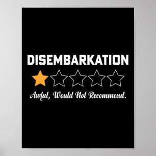 Ausstieg Scheußlich Würde Kreuzfahrt Nicht Empfehl Poster