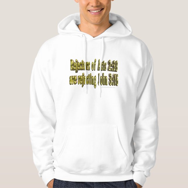 Ausstoßer des Taten-2:38 sind Ausschussjohn-3:16 Hoodie (Vorderseite)