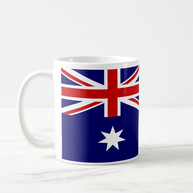 Aust-Flagge Kaffeetasse (Links)