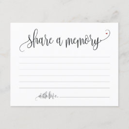 Austausch eines Memory-Beileids, Gedächtniskarte Einladung