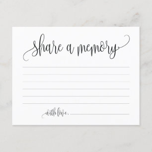 Austausch eines Memory-Beileids, Gedächtniskarte Einladung