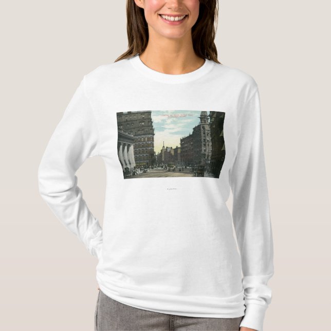 Austausch-Straßen-Ansicht der Staats-Straße T-Shirt (Vorderseite)
