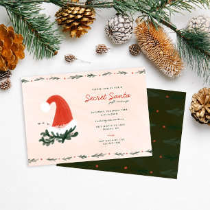 Austausch von Geschenkartikeln für geheimes Santa  Einladung