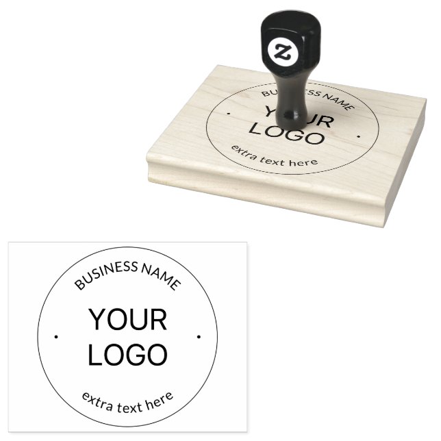 Austausch von Logos und Firmennamen | Schwarz Gummistempel (Stempel)