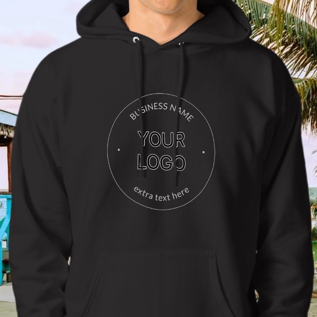 Austausch von Logos und Firmennamen | Schwarz Hoodie (Von Creator hochgeladen)