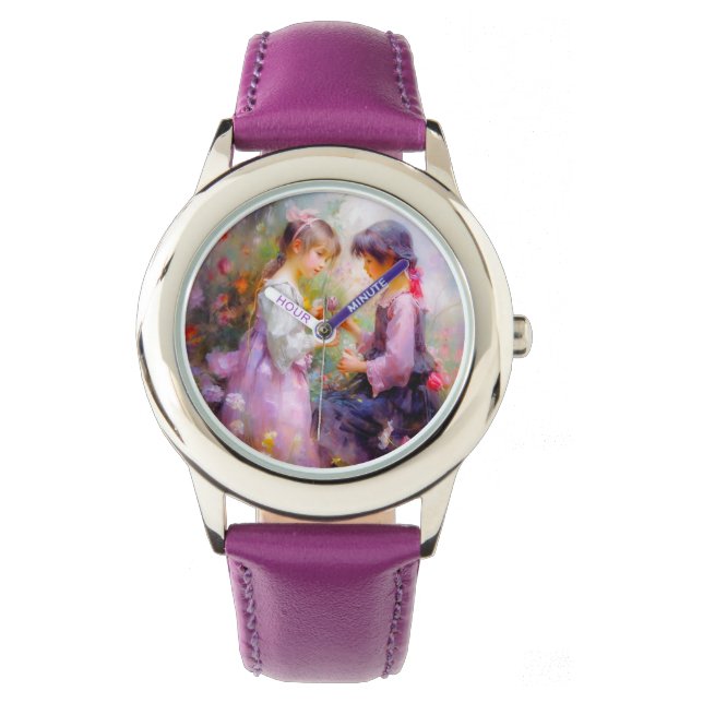 Austausch von Rose und Freundschaft Armbanduhr (Vorderseite)