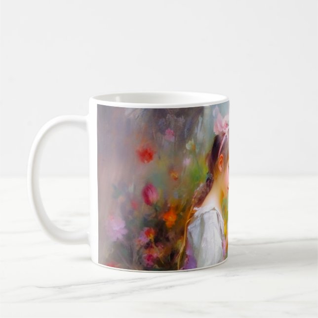 Austausch von Rose und Freundschaft Kaffeetasse (Links)