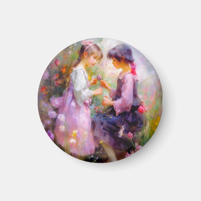 Austausch von Rose und Freundschaft Magnet (Vorne)