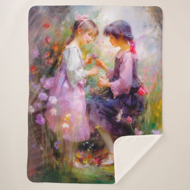 Austausch von Rose und Freundschaft Sherpadecke (Vorderseite)