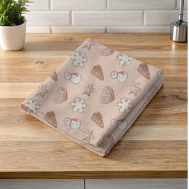 Austausch von Weihnachts-Cookies Geschirrtuch