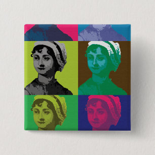 AustenPop -- Jane Austen-Art Button