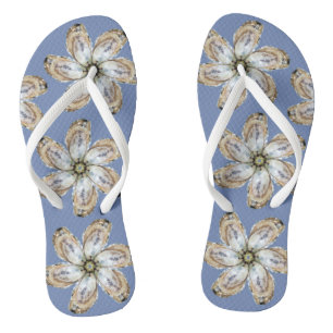 Austern-Blume drehen Reinfälle um - entwerfen Sie Flip Flops