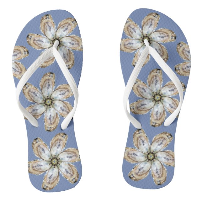 Austern-Blume drehen Reinfälle um - entwerfen Sie Flip Flops (Fußbett)