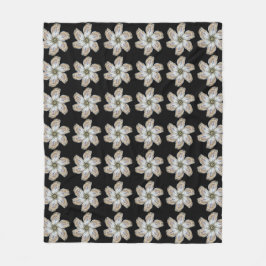 Austern-Blumen-Fleece-Decke - entwerfen Sie ein Fleecedecke