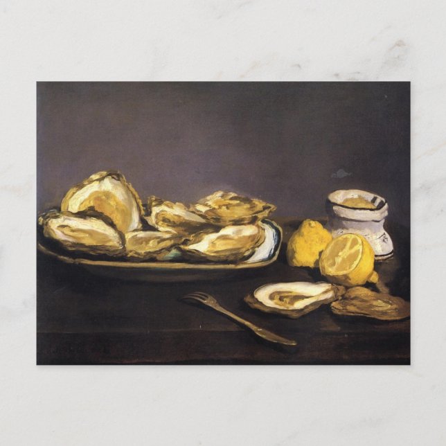 Austern - Édouard Manet Postkarte (Vorderseite)