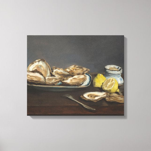 Austern (von Edouard Manet) Leinwanddruck (Vorderseite)