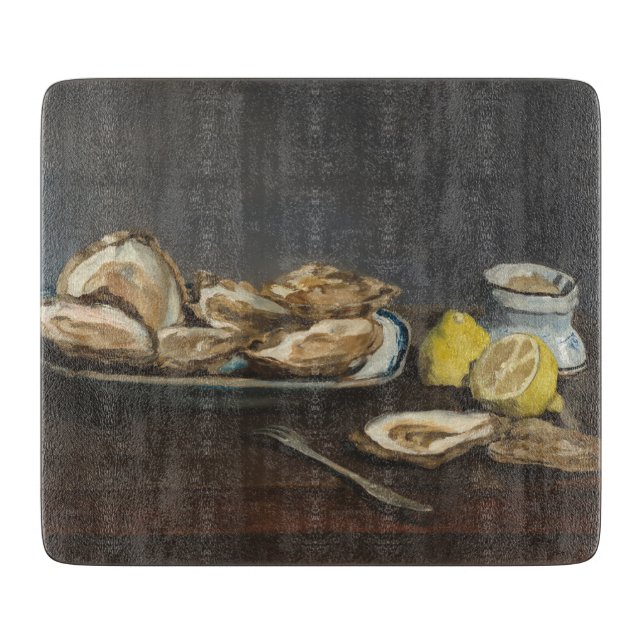 Austern (von Edouard Manet) Schneidebrett (Vorderseite)