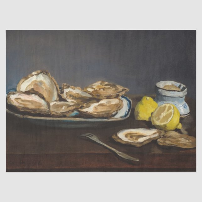 Austern von Edouard Manet Seidenpapier (Vorderseite)