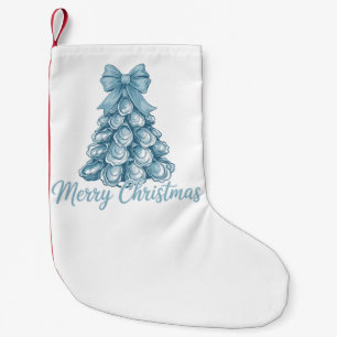 Austernbaum-Bogen Preppy Frohe Weihnachten Coquett Kleiner Weihnachtsstrumpf