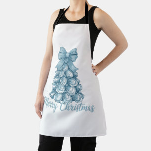 Austernbaum-Bogen Preppy Frohe Weihnachten Coquett Schürze