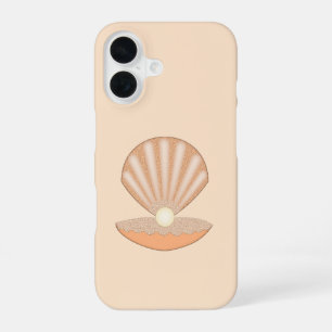 Austernschale und Perle geschlechtsneutral iPhone 16 Hülle