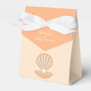 Austernschale und Perle Geschlechtsneutrale Babypa Geschenkschachtel