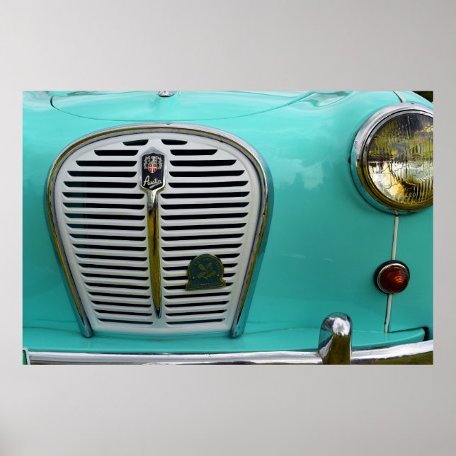 Austin A 35 Vintages britisches Auto Poster (Vorne)