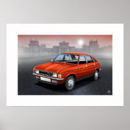 Austin Allegro Poster Illustration