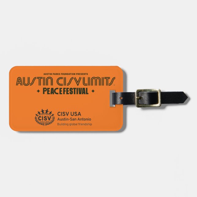 Austin CISV Limits Gepäckmarke Gepäckanhänger (Vorderseite horizontal)