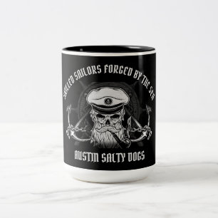 AUSTIN-FÄHIGER SAILOREN / SALTY-HUNDE ZWEIFARBIGE TASSE