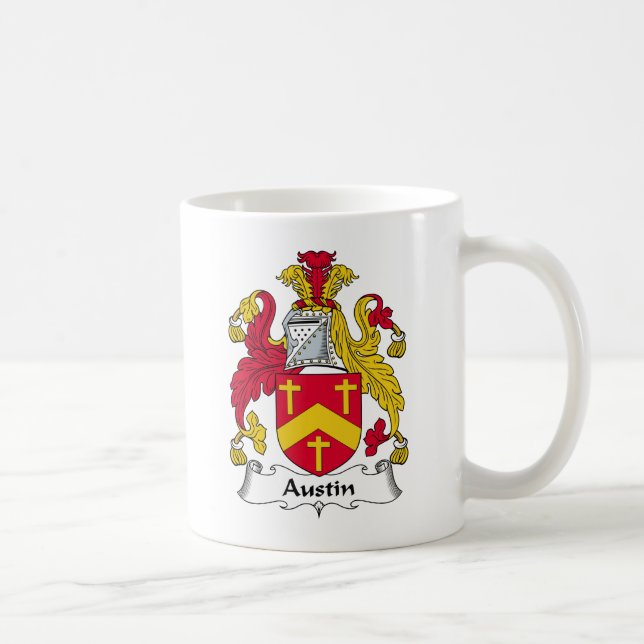 Austin-Familienwappen Kaffeetasse (Rechts)