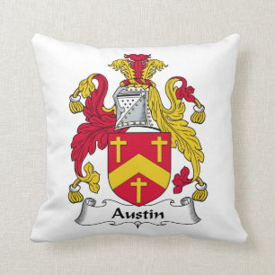 Austin-Familienwappen Kissen