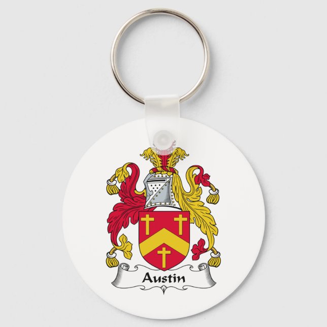 Austin Familienwappen Schlüsselanhänger (Vorderseite)