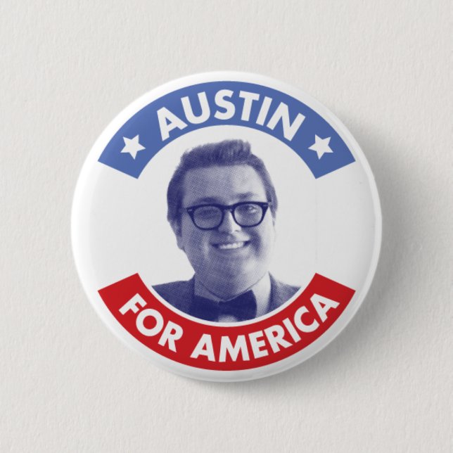 Austin für (klassischen) Knopf Amerikas Button (Vorderseite)