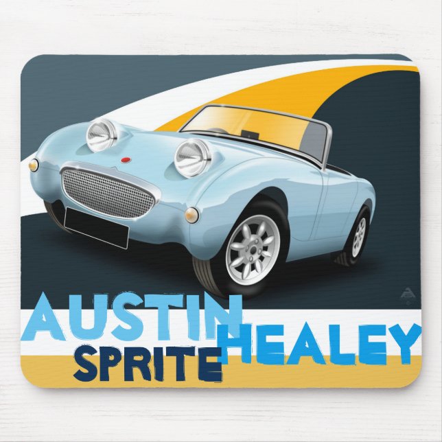 Austin Healey"Frosch-Auge" Sprite-Mäusematte Mousepad (Vorne)