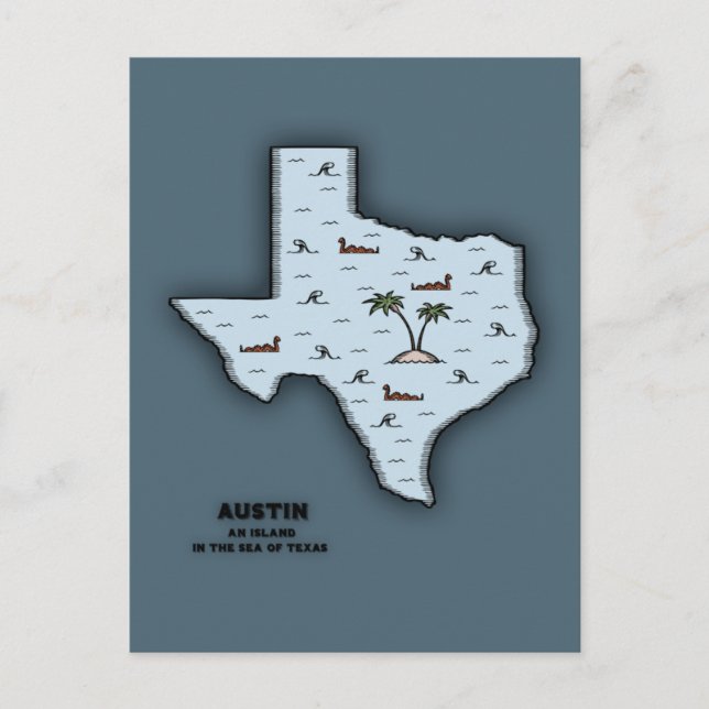 Austin Isle Postkarte (Vorderseite)