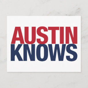 Austin Knows Postkarte