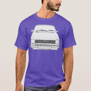 Austin Metro 1980er klassisches Monochrom T-Shirt