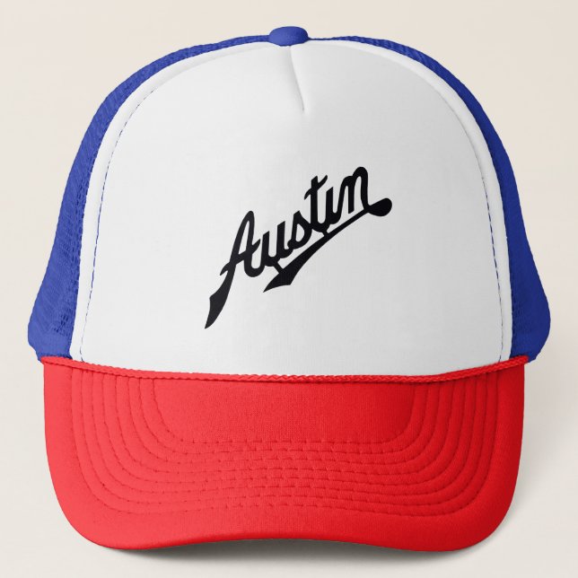 Austin Oldtimer-Auto-Emblem Truckerkappe (Vorderseite)