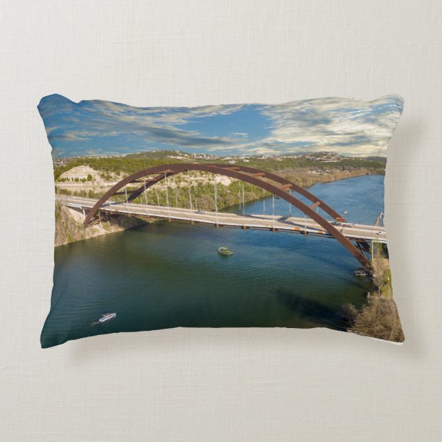 Austin Pennybacker Bridge Dekokissen (Vorderseite)