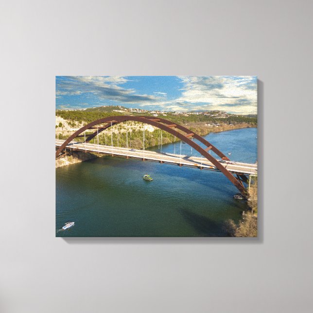 Austin Pennybacker Bridge Leinwanddruck (Vorderseite)