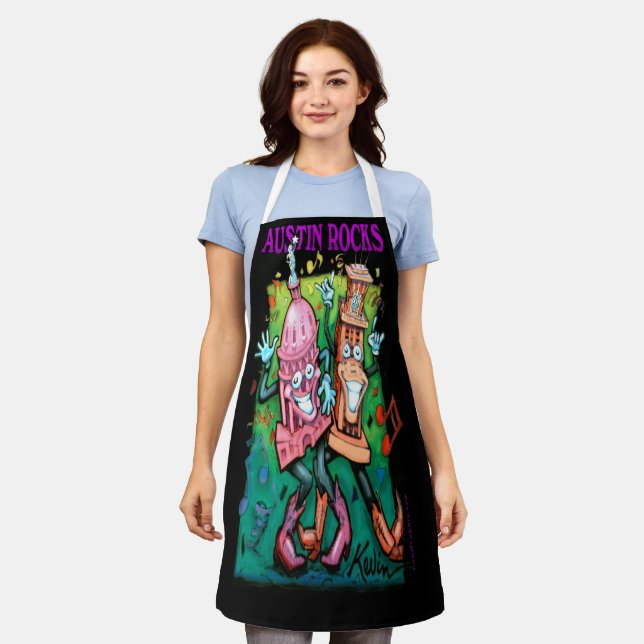 Austin Rocks Schürze (Getragen)