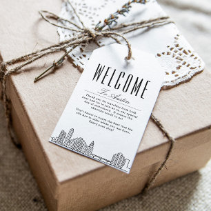Austin Skyline Begrüßungstipps Geschenkanhänger