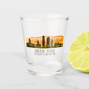 Austin Skyline Latitude Schnapsglas