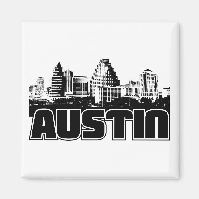 Austin Skyline Magnet (Vorne)